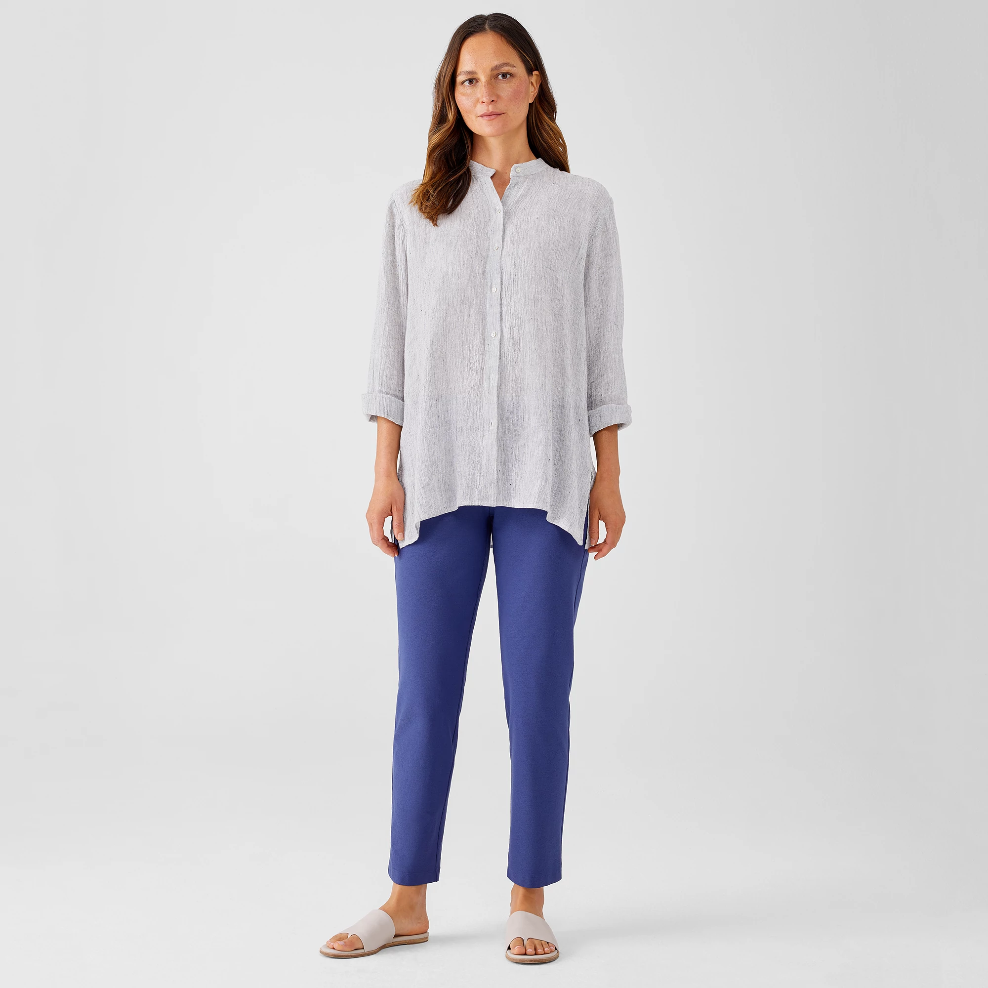 Washable Stretch Crepe Pant | EILEEN FISHER