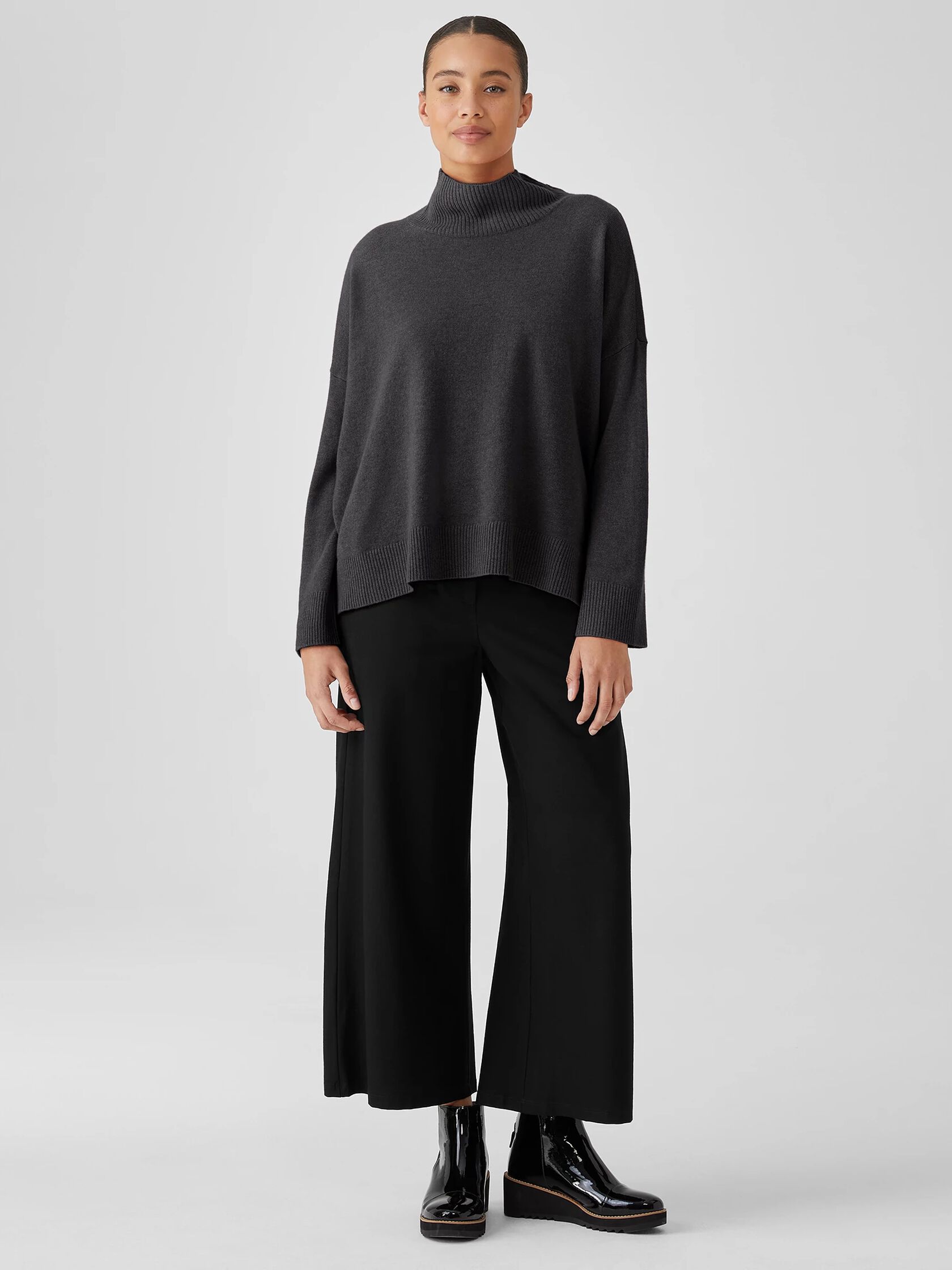 Italian Cashmere Turtleneck Top