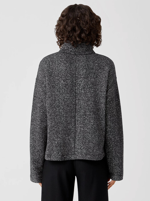 Organic Cotton Terry Stand Collar Jacket