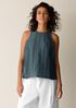 Linen Sheen Halter Neck Top