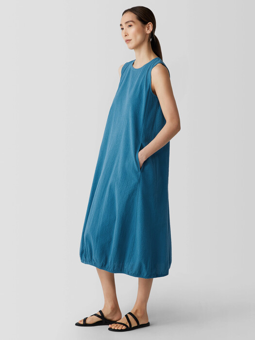 organic cotton pucker lantern dress Organic Cotton Pucker Check Lantern Dress Walla Walla Clothing Co