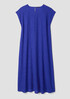Woven Plissé Round Neck Dress