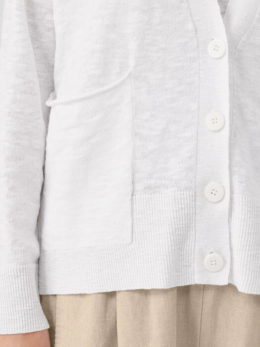 Organic Linen Cotton Slub Cardigan
