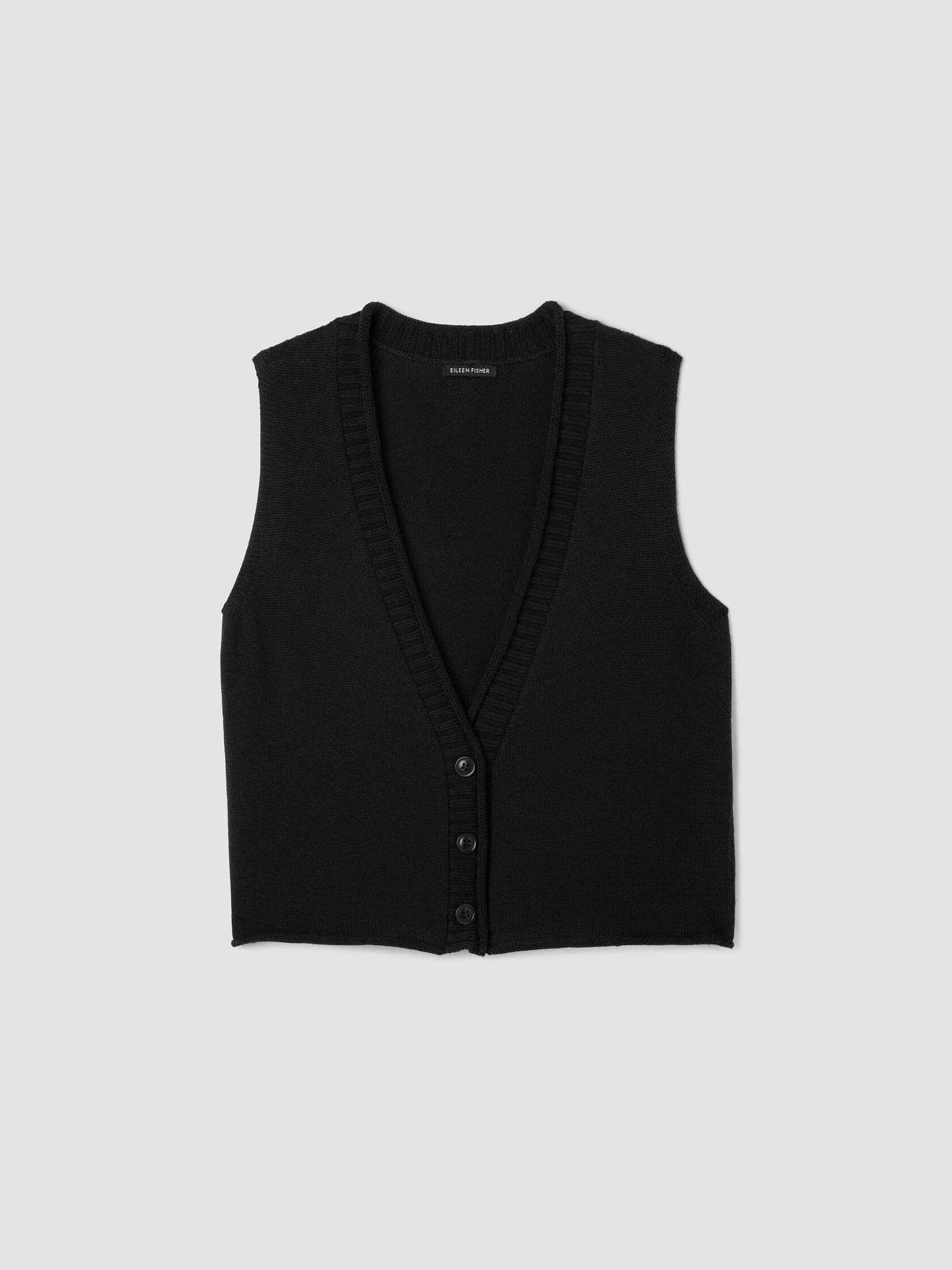 Peruvian Cotton Blend V-Neck Vest