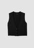 Peruvian Cotton Blend V-Neck Vest
