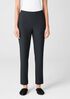 Washable Stretch Crepe High-Waisted Pant