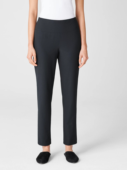 Washable Stretch Crepe High-Waisted Pant