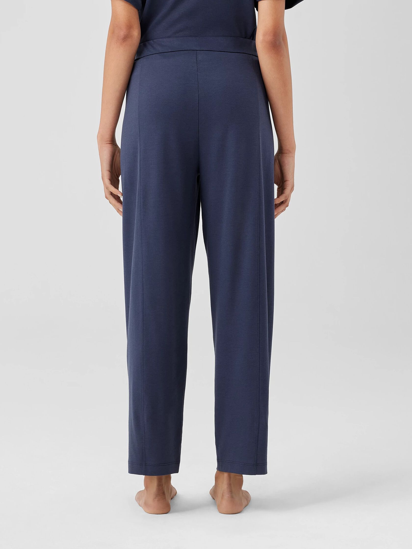 Cozy Organic Cotton Interlock Lantern Pant