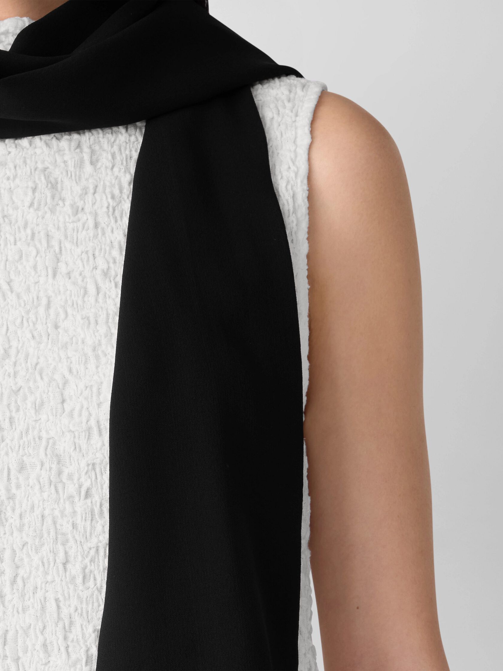 Silk Georgette Crepe Scarf