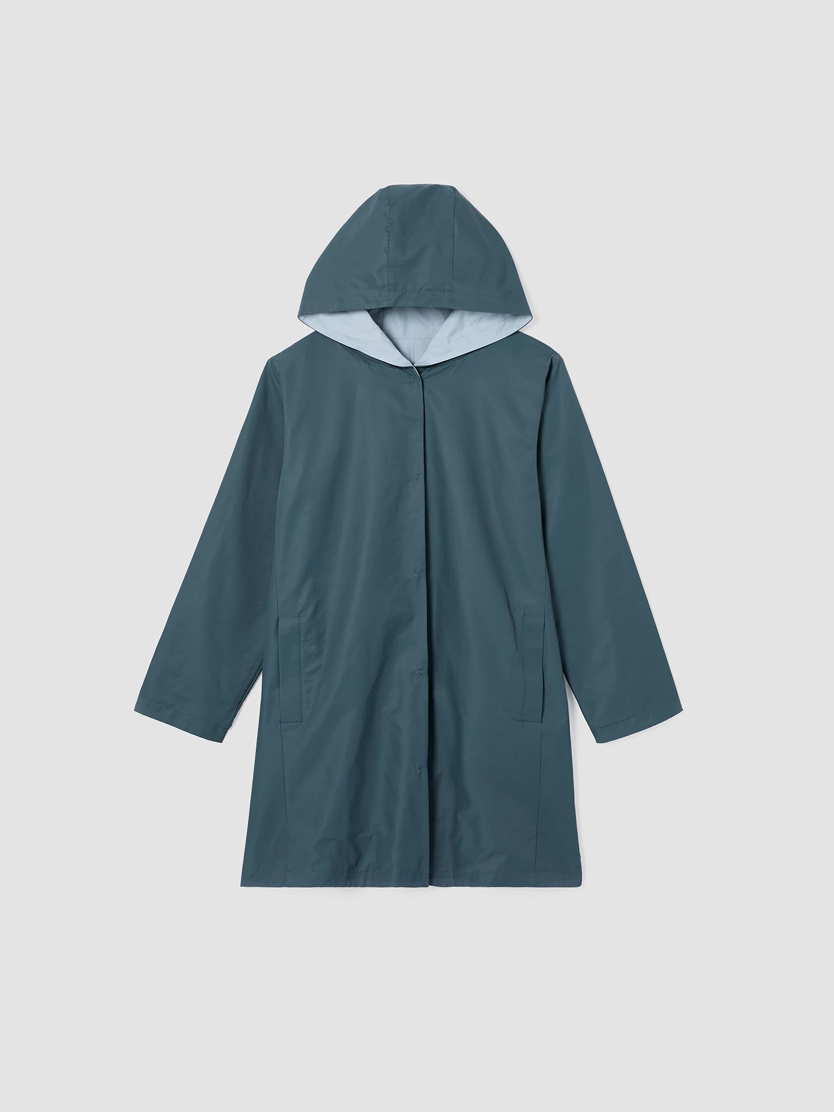 Organic Cotton Nylon Reversible Hooded Jacket