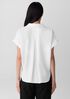 Silk Georgette Crepe Notch Collar Top