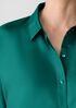 Silk Twill Classic Collar Long Shirt