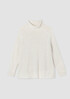 Peruvian Organic Cotton Crimp Turtleneck Top