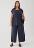 Fine Jersey Wide-Leg Pant