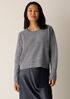 Fine Felted Wool Crew Neck Short Top in Regenerative Wool