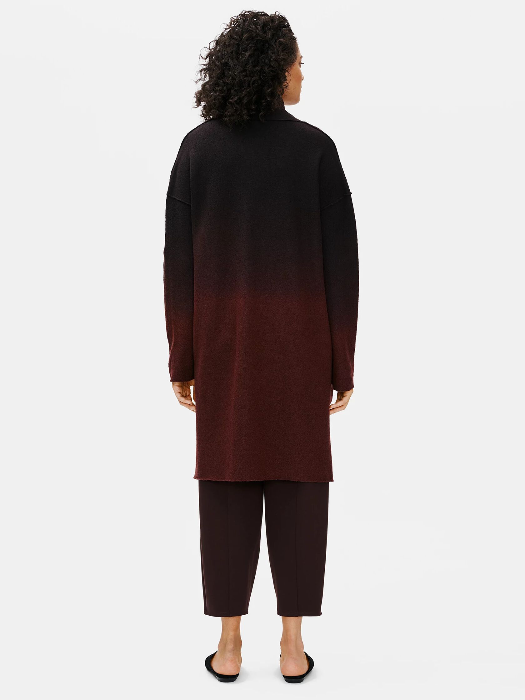 Ombre Boiled Wool Coat in Responsible Wool
