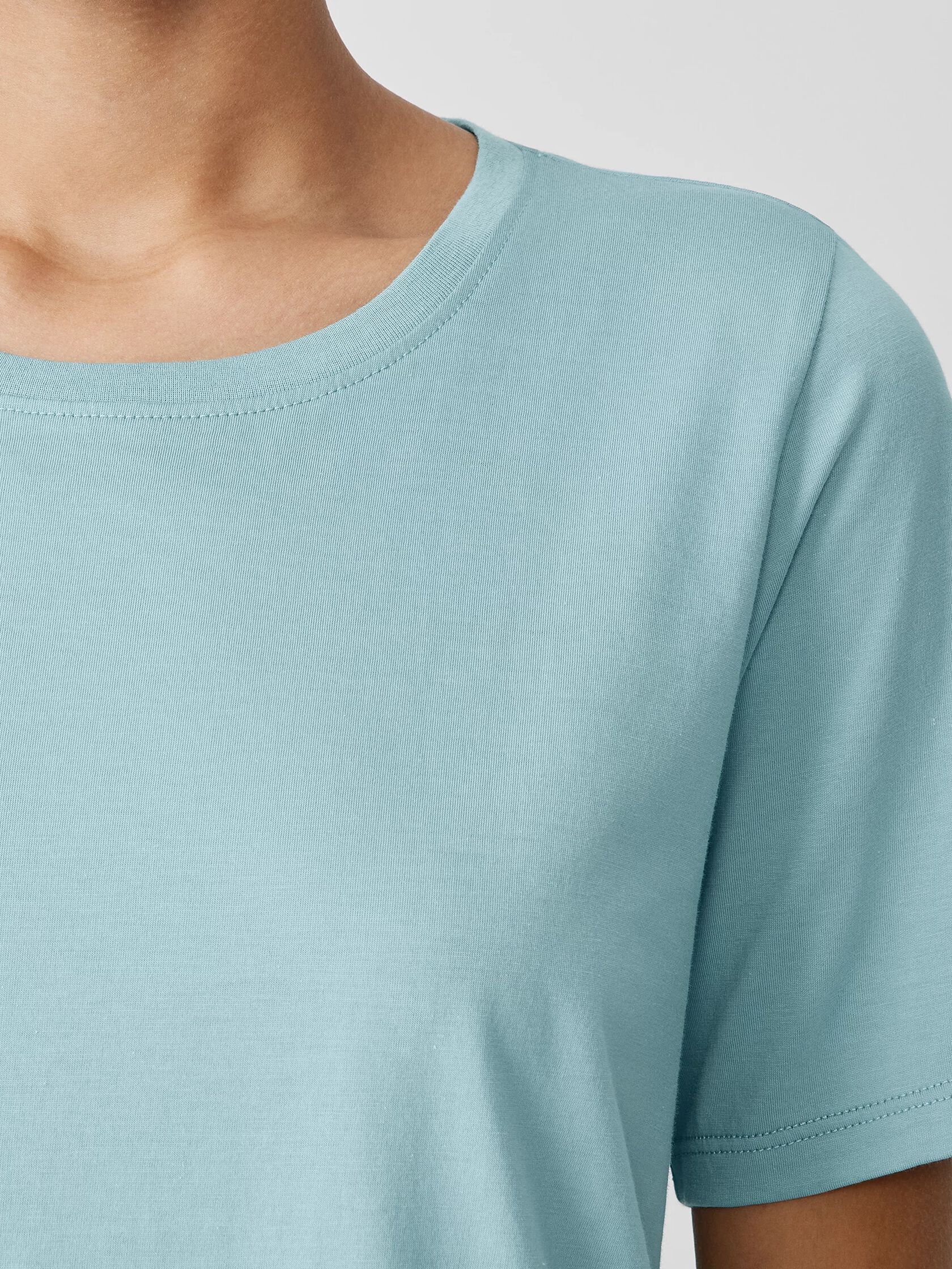 Organic Pima Cotton Jersey Round Neck Tee