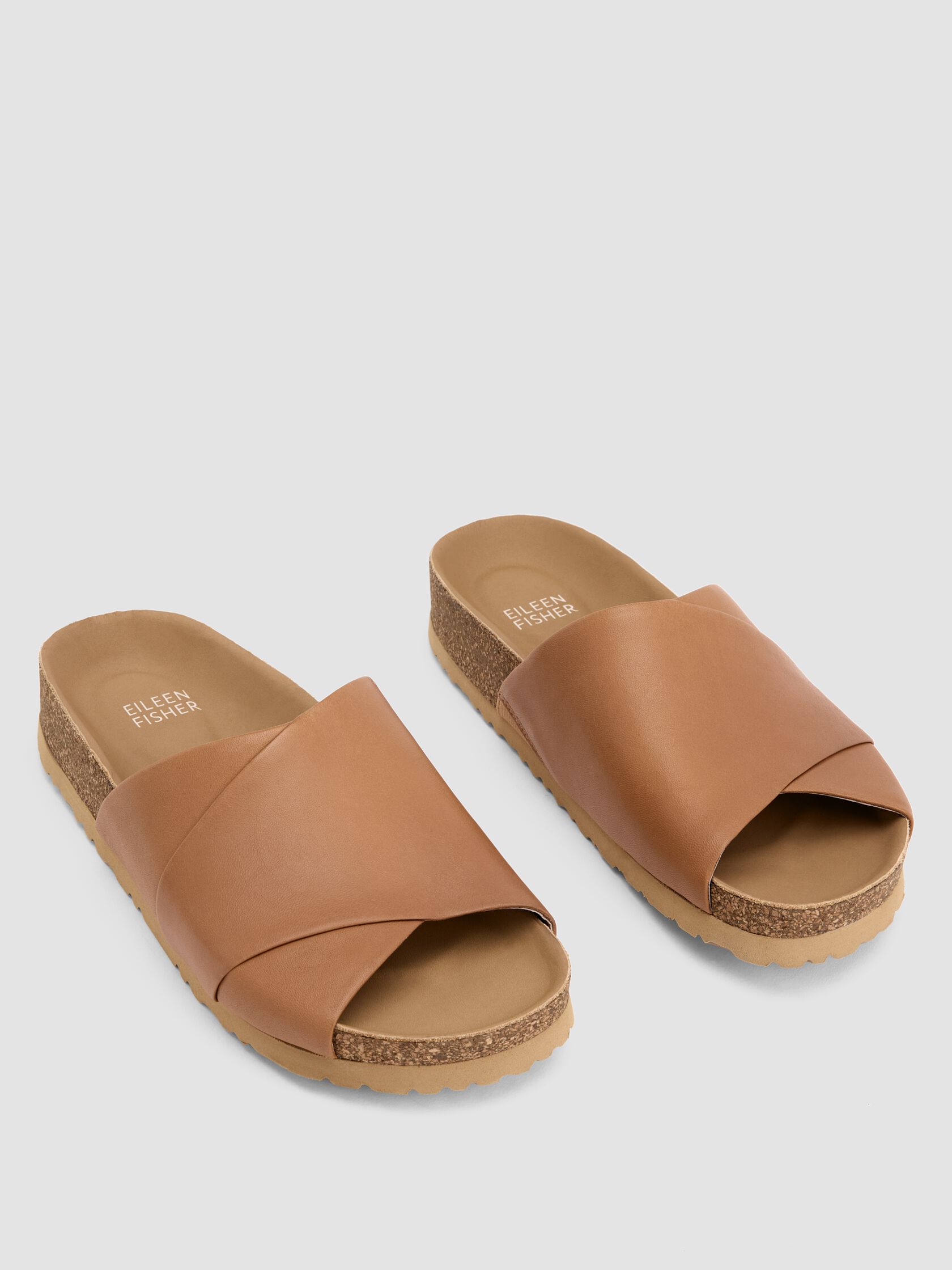 Code Nappa Leather Wedge Sandal