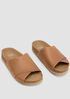 Code Nappa Leather Wedge Sandal