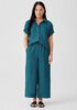 Washed Organic Linen Delave Wide-Leg Pant