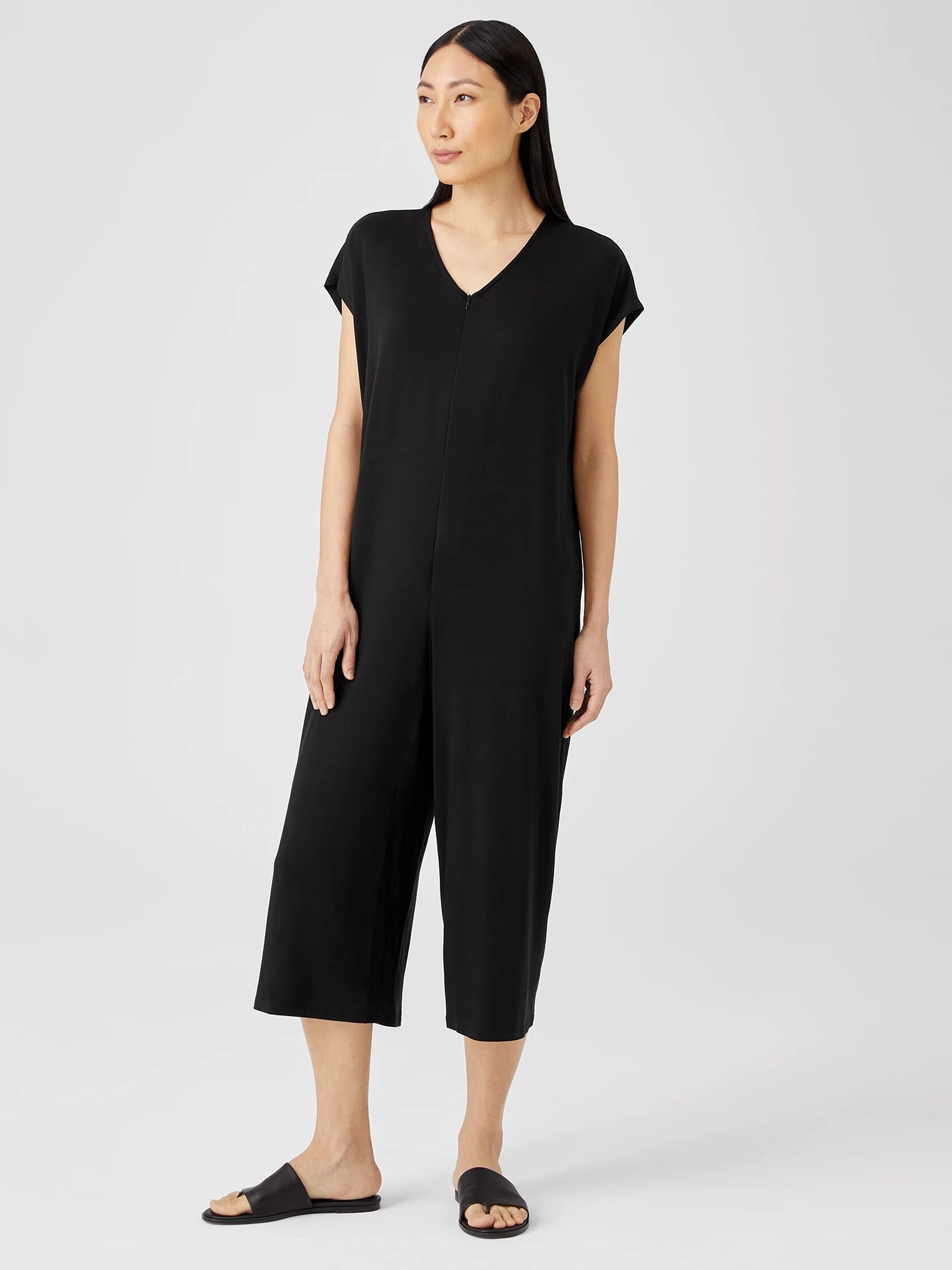 Fine Jersey Wide-Leg Jumpsuit
