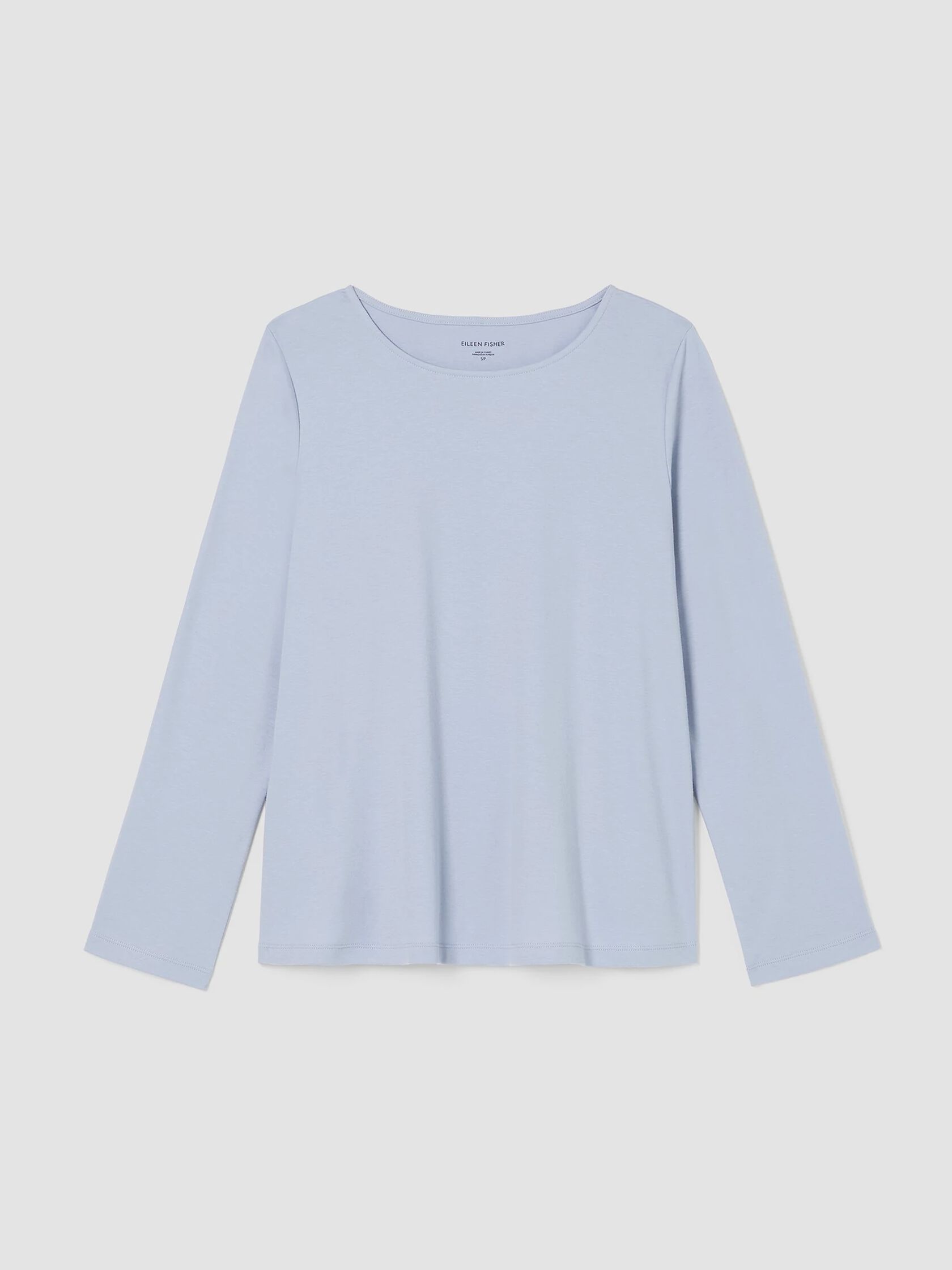 Cozy Organic Cotton Interlock Jewel Neck Top