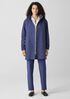 Light Cotton Nylon Stand Collar Long Coat