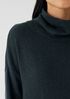 Cotton and Recycled Cashmere Turtleneck Long Top