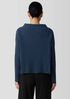Recycled Wool Cashmere Funnel Neck Top