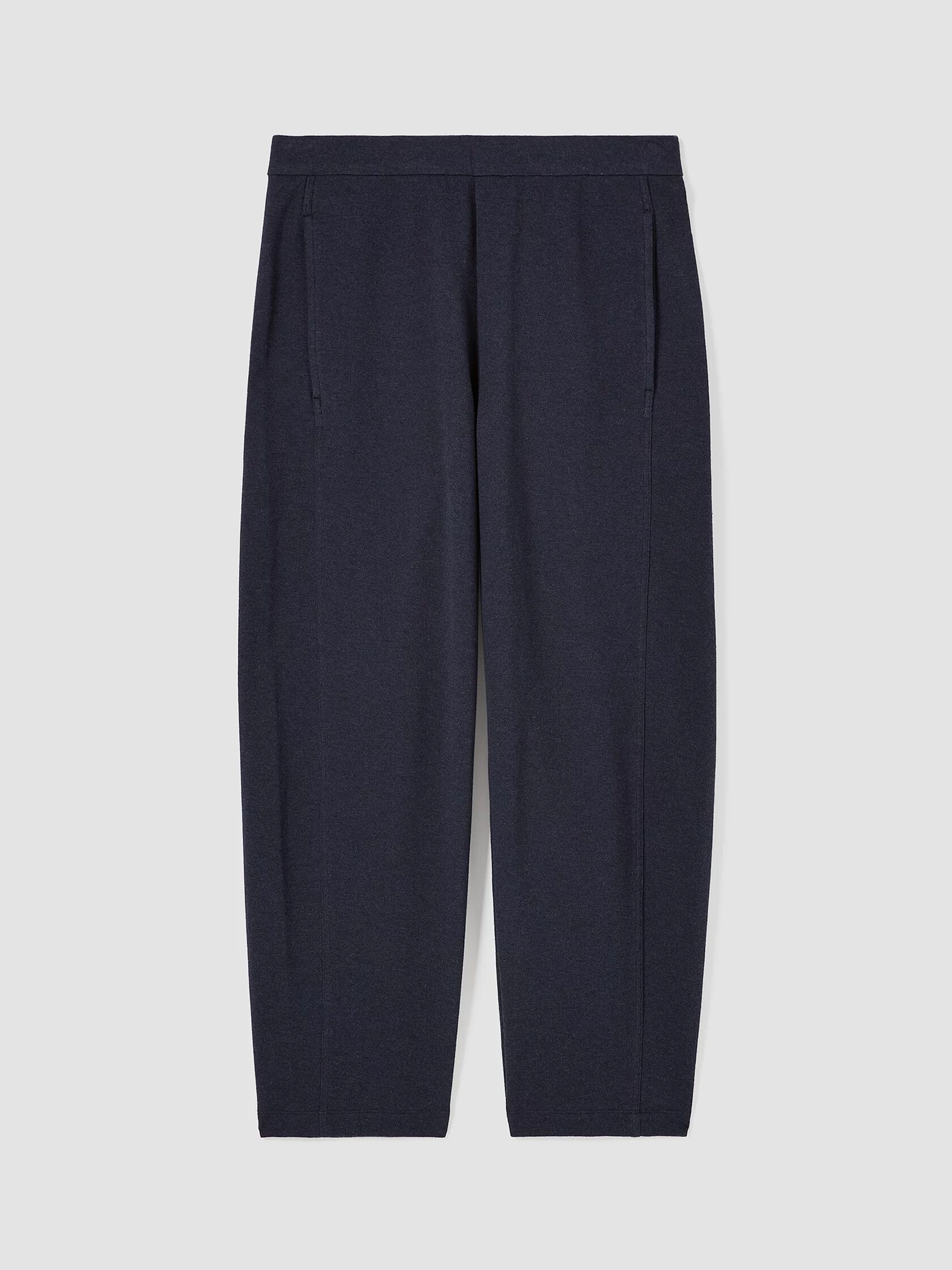 Organic Cotton Melange Crepe Lantern Pant