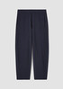 Organic Cotton Melange Crepe Lantern Pant