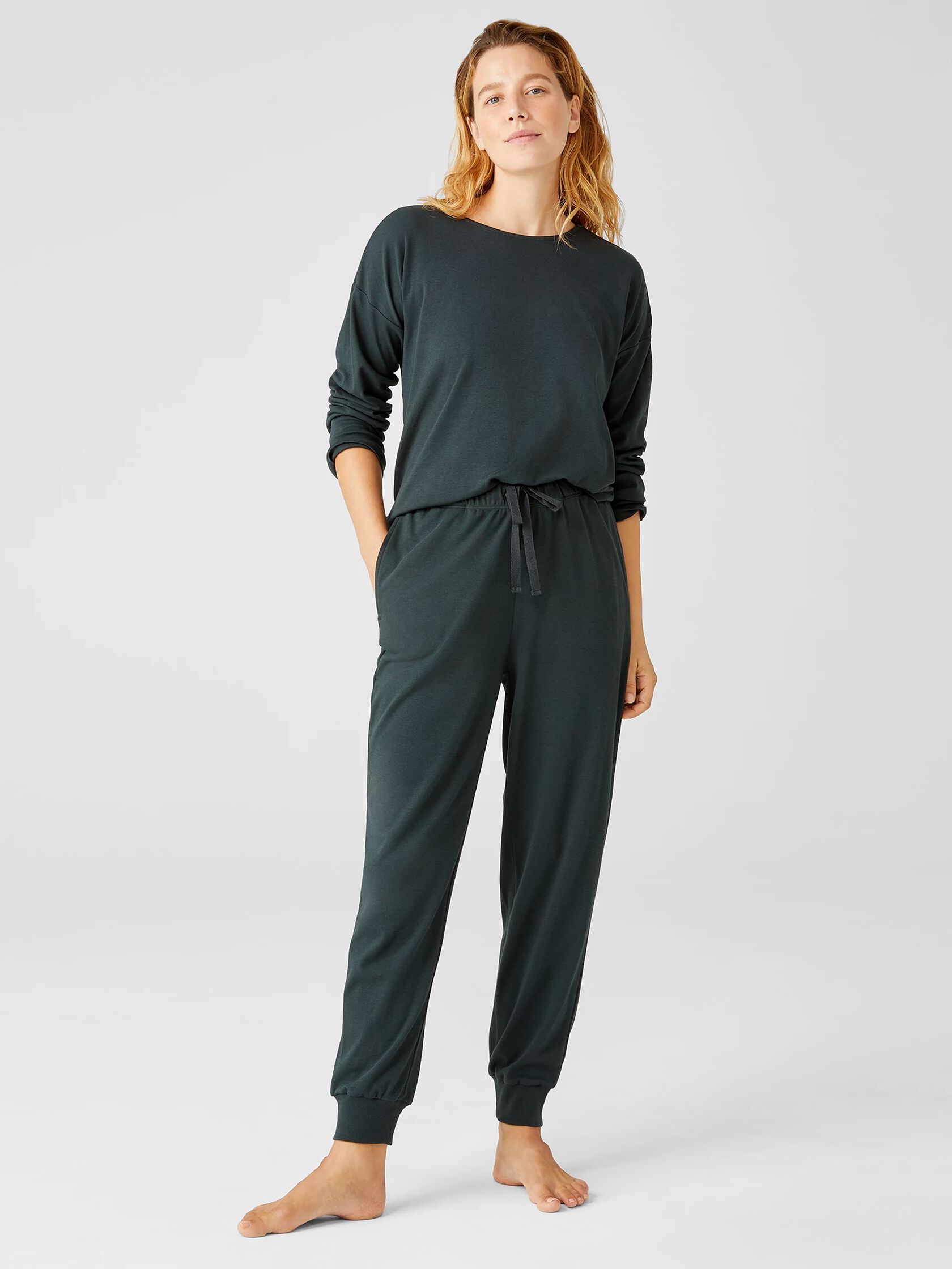 Cozy Organic Cotton Interlock Jogger Pant