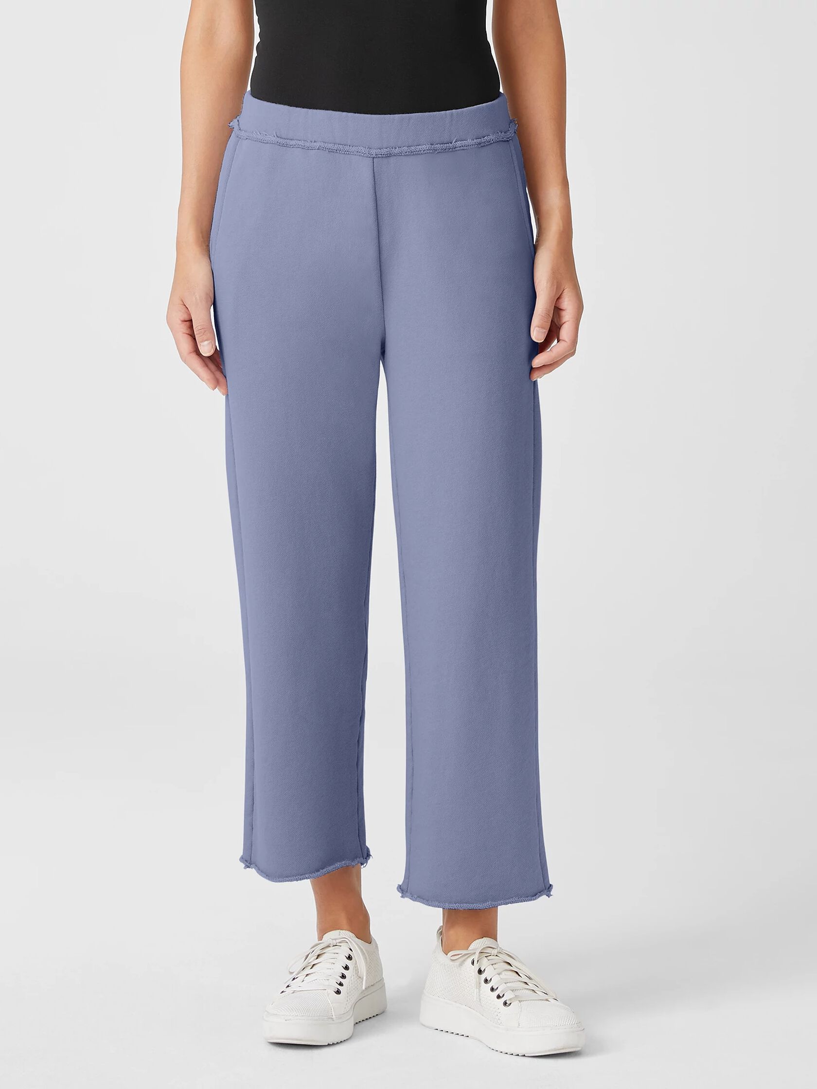 Organic Cotton French Terry Straight Pant