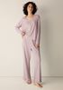Organic Cotton Rib Straight Sleep Pant