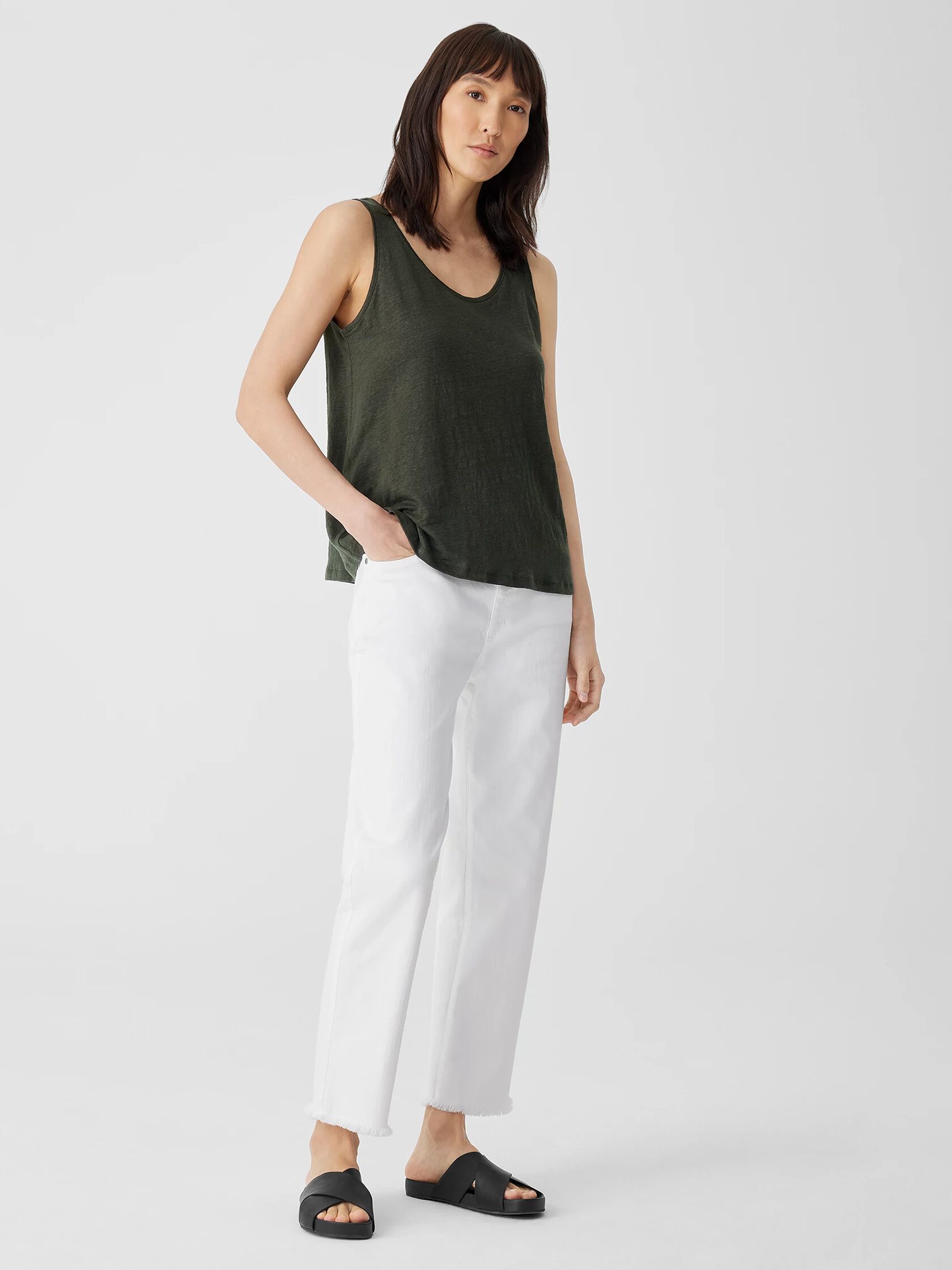 Organic Linen Jersey Tank