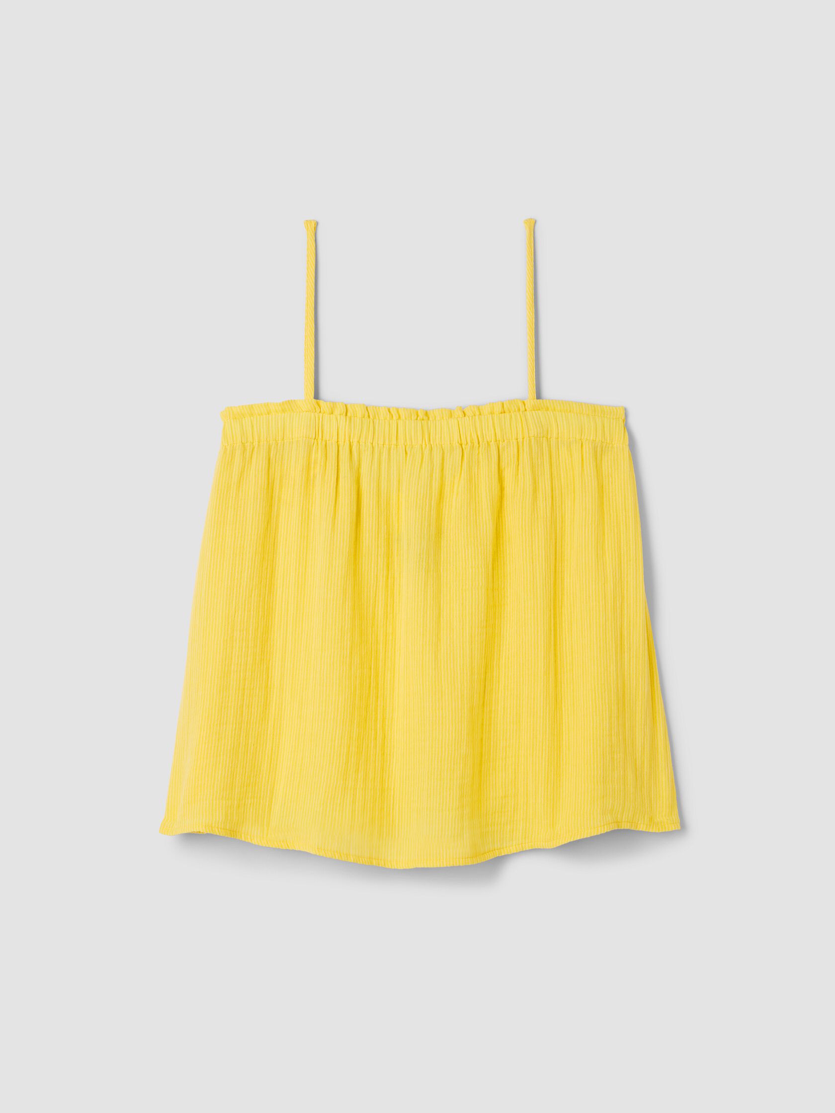Striped Organic Cotton Gauze Cami
