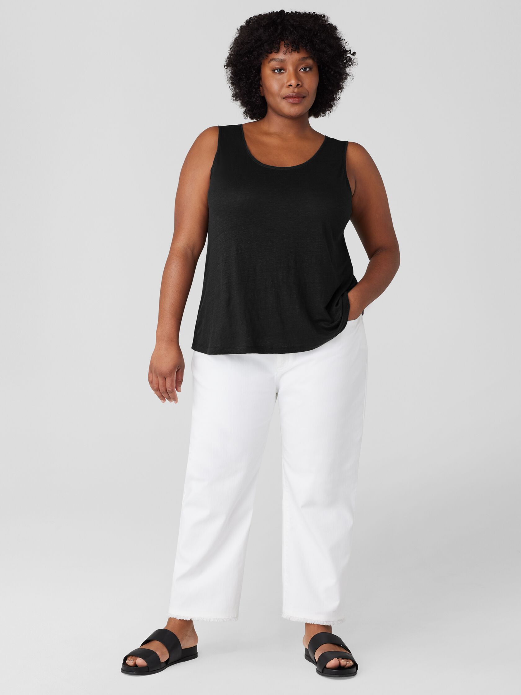 Organic Linen Jersey Tank