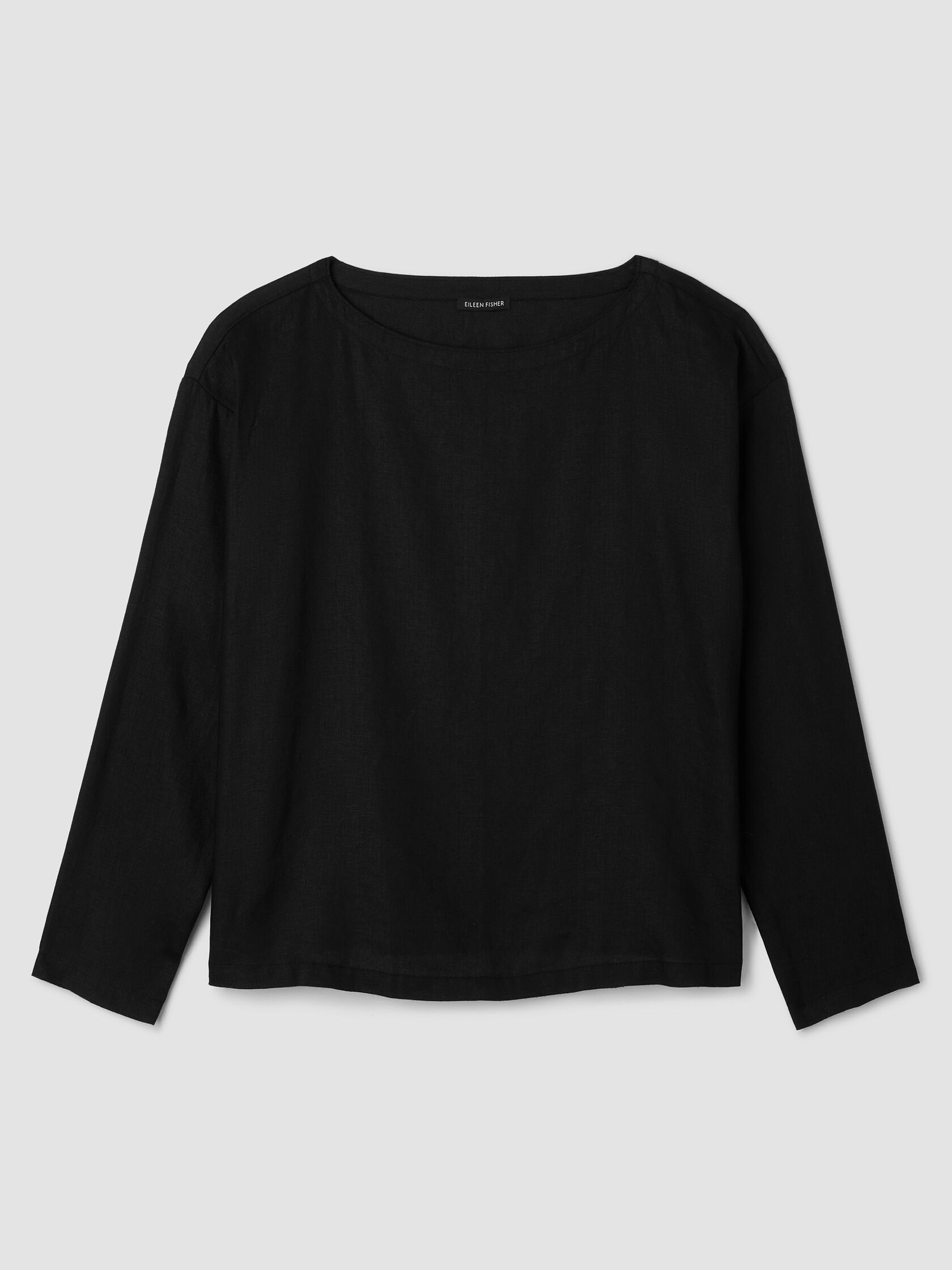 Organic Handkerchief Linen Bateau Neck Box-Top