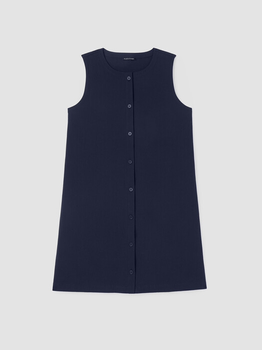 Organic Cotton Pucker Long Vest