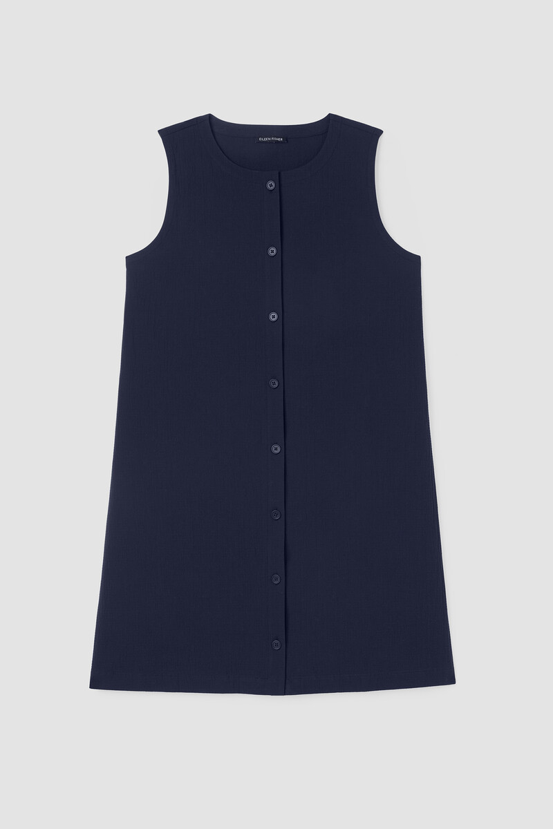 Organic Cotton Pucker Long Vest Organic Cotton Pucker Long Vest