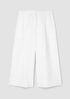 Organic Linen Pleated Wide-Leg Trouser Pant