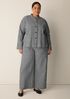 Organic Cotton Pucker Check Shirt Jacket
