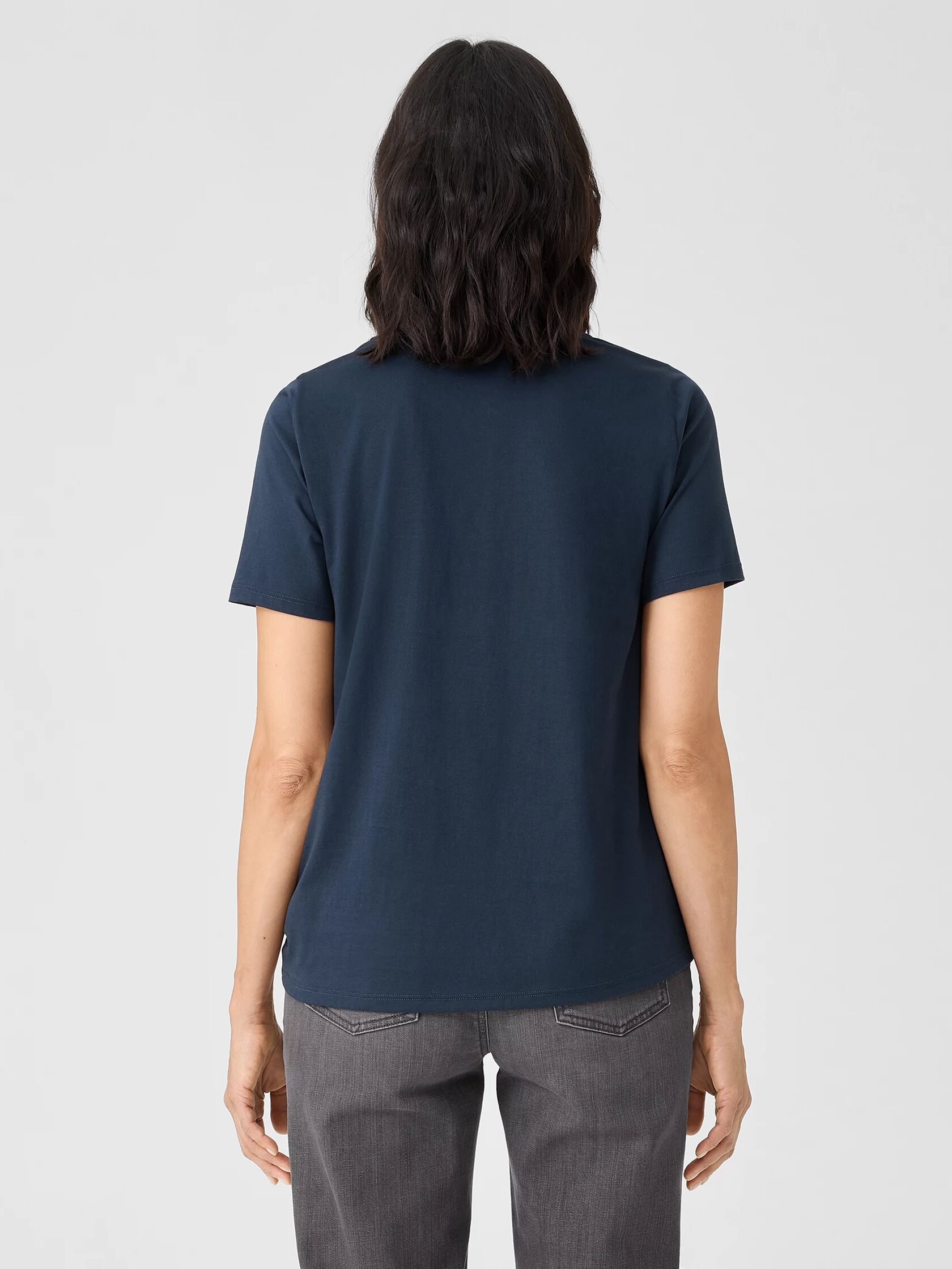 Organic Pima Cotton Jersey Round Neck Tee