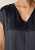 Textured Satin V-Neck Dress