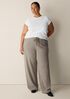 Organic Cotton Stretch Rib Crew Neck Tee