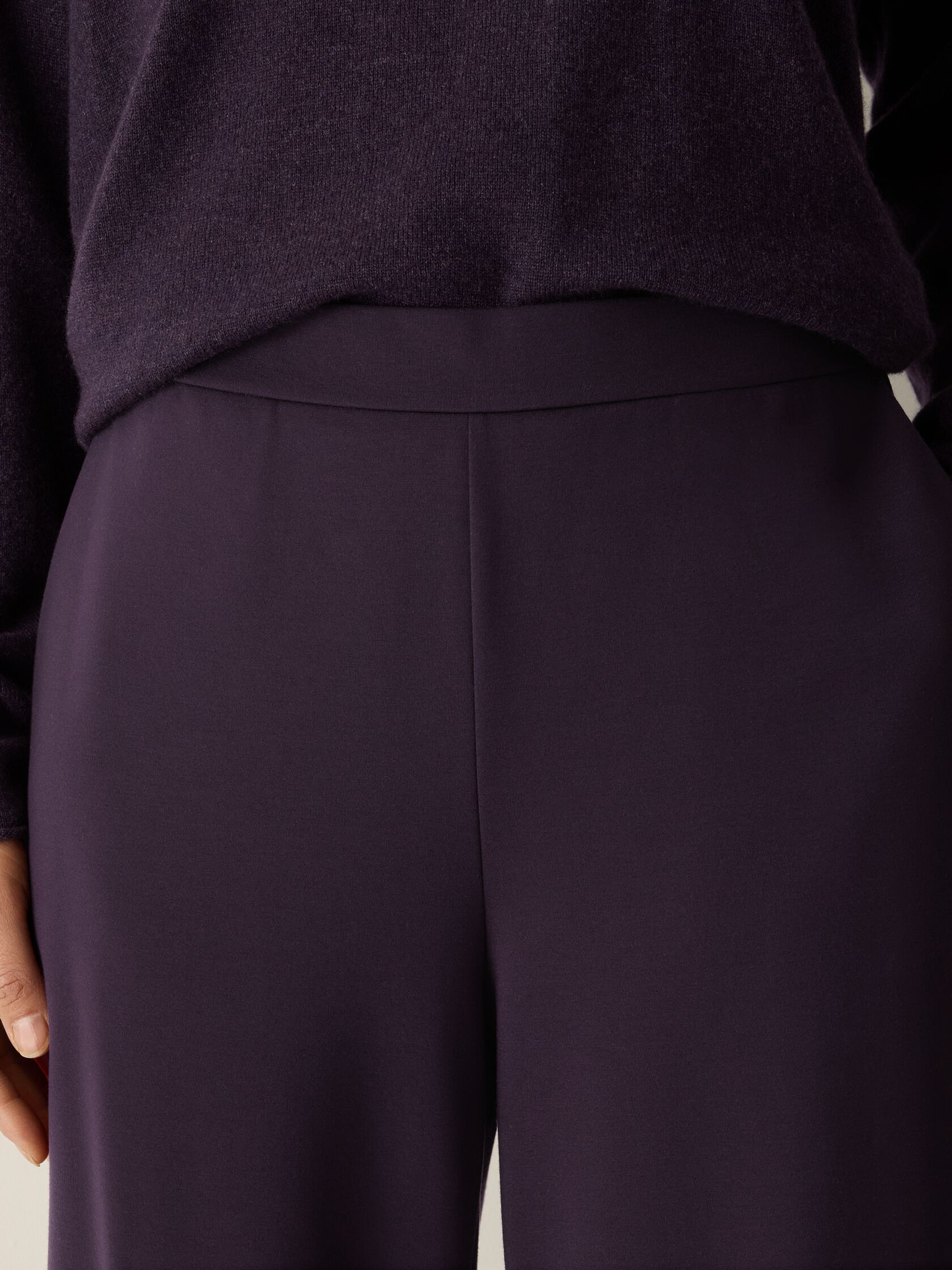 Washable Flex Ponte Wide-Leg Pant