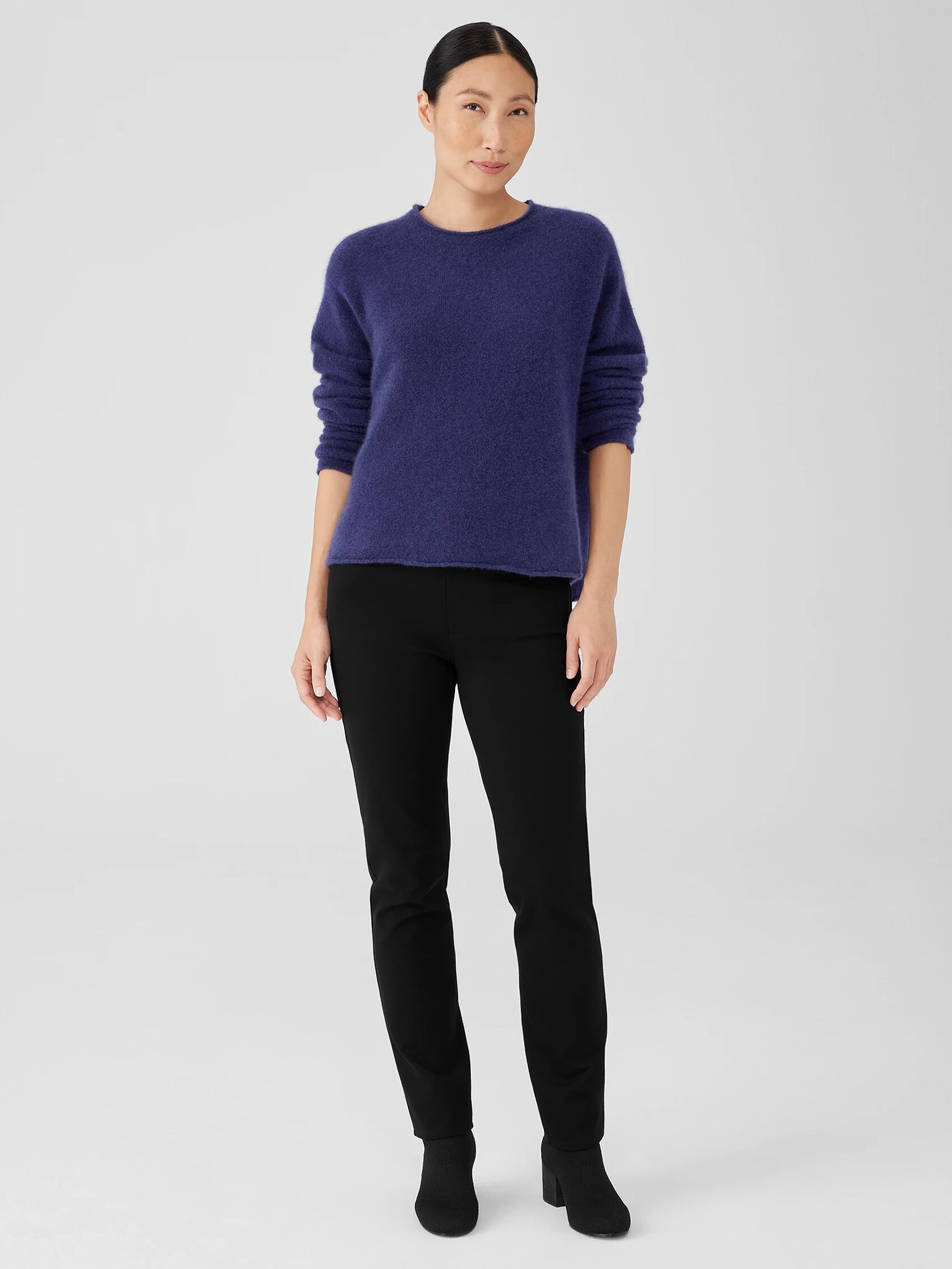 Cashmere Silk Bliss Crew Neck Top