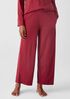 Cozy Organic Cotton Interlock Wide-Leg Pant