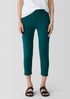 Pima Cotton Stretch Jersey Capri&nbsp;Leggings