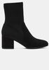 Knolls Suede and Recycled Stretch Knit Sock Boot